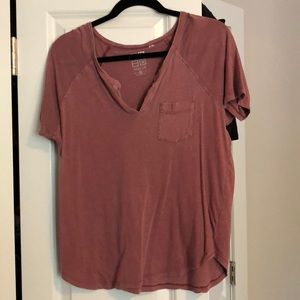 No lie T-shirt maroon